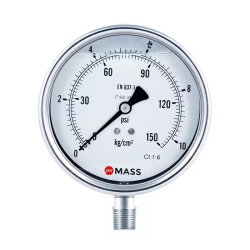 ĐỒNG HỒ ÁP SUẤT 0 ĐẾN 1000 BAR 100-GFS-S-L-04-L-0/1000 BAR-=-CD4 (MẶT 100)